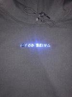 Good Being metallic hoodie